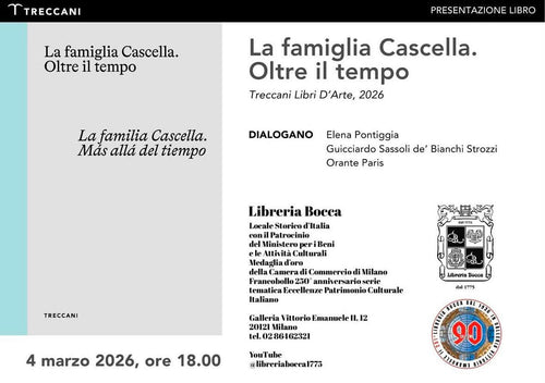 Locandina della presentazione del catalogo «La Famiglia Cascella. Oltre il tempo»