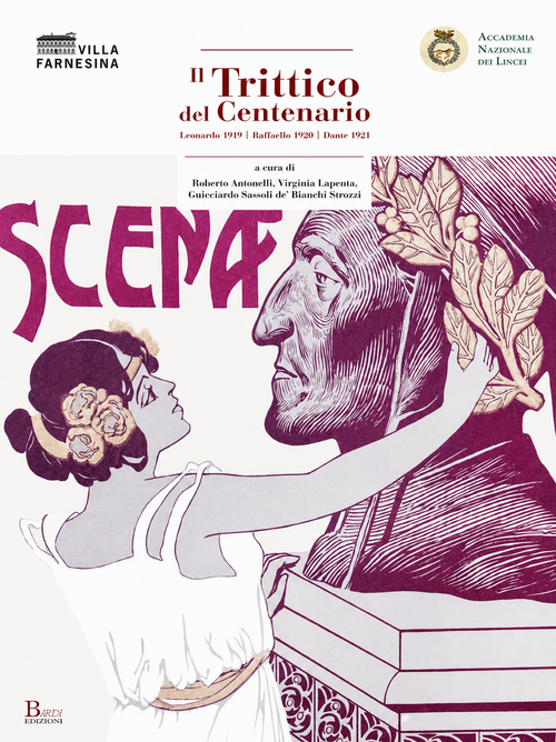 Copertina del catalogo «Il Trittico del Centenario. Leonardo 1919 Raffaello 1920 Dante 1921», Bardi Edizioni